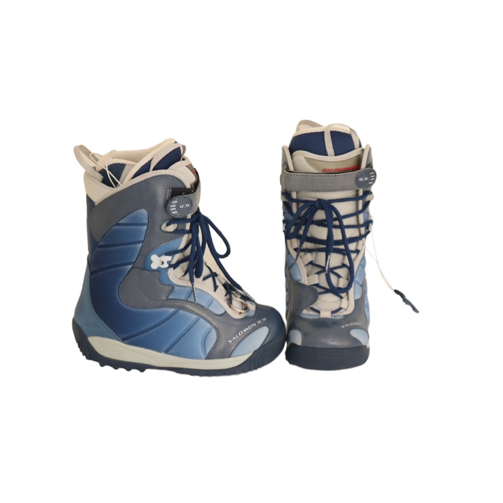 Women’s Salomon Kiana Snowboard Boots  Blue & Gray Size 6.5